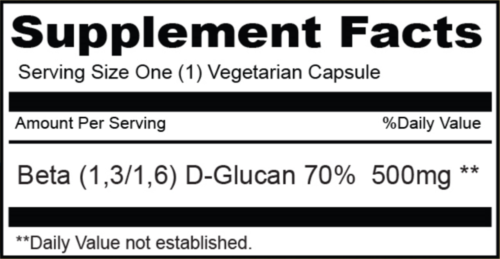 Beta Glucan 500mg