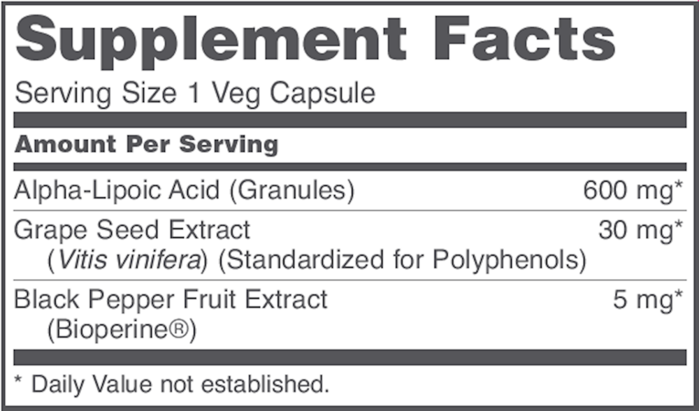 Alpha Lipoic Acid 600mg