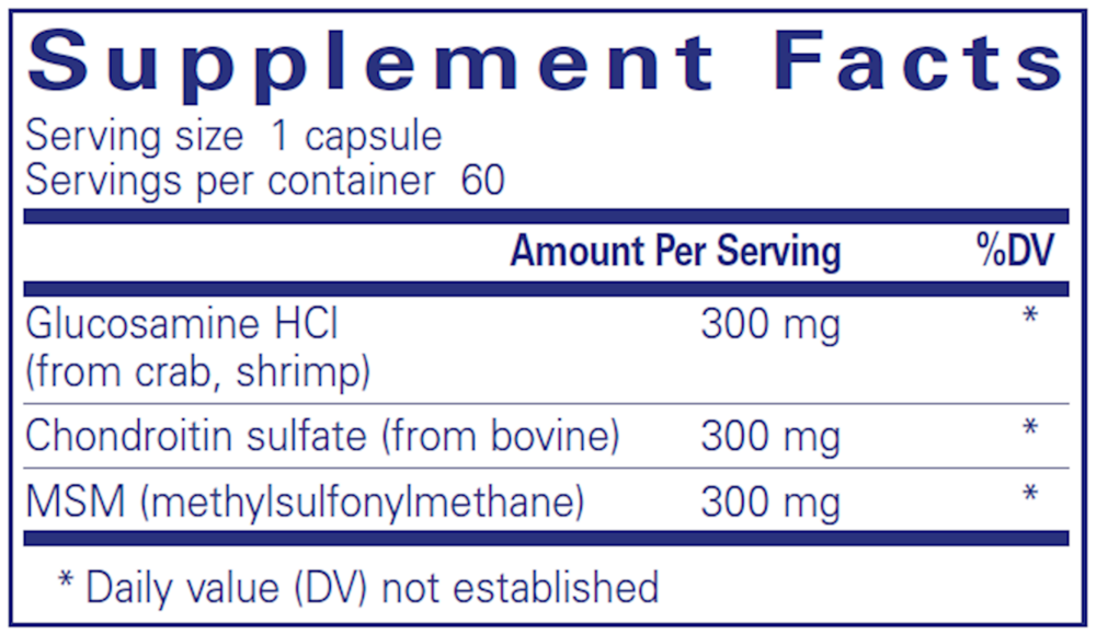 Glucosamine Chondroitin W/ MSM