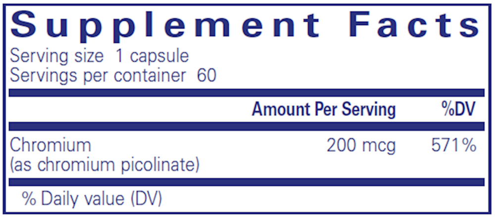 Chromium (Picolinate) 200mcg