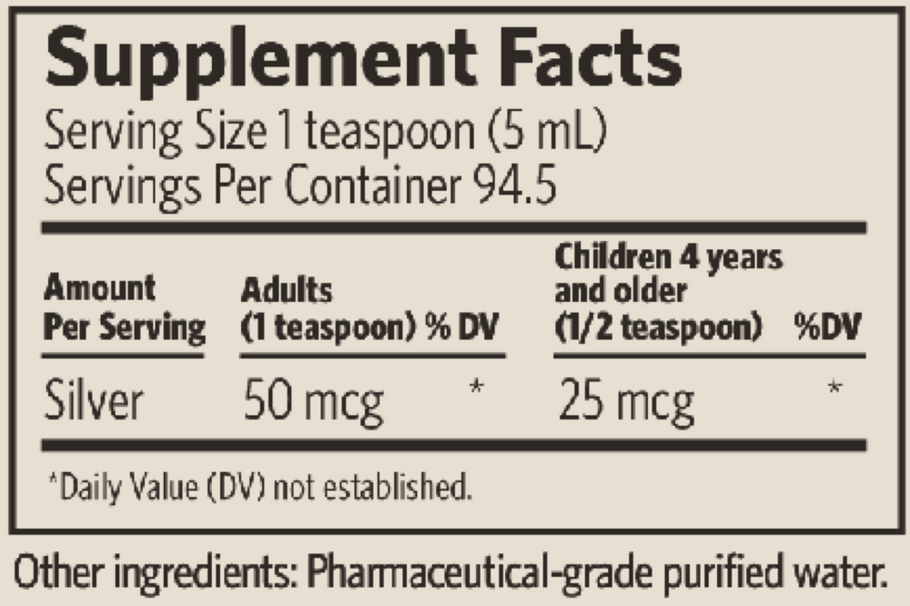 Bio-Active Silver Hydrosol Immune Screw Top