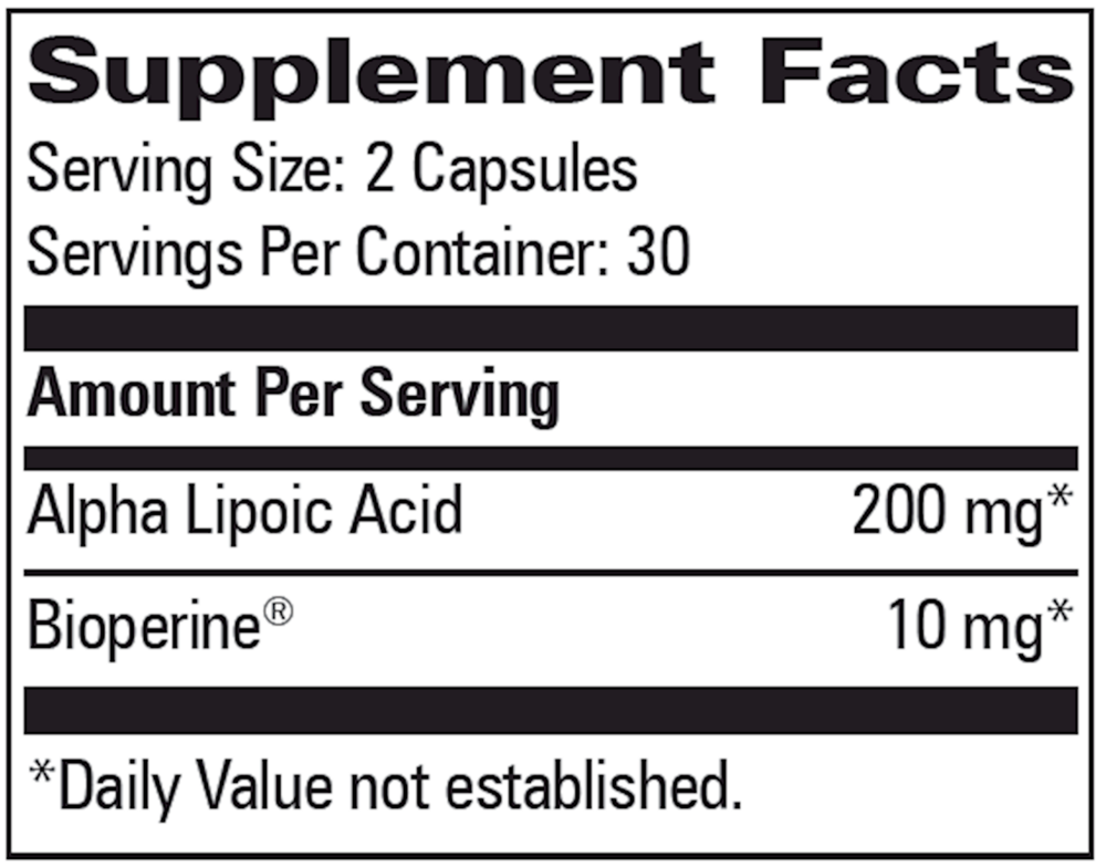 Alpha Lipoic Acid 200mg