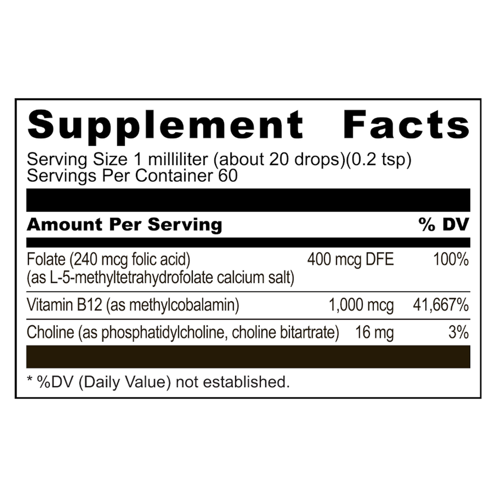 Liposomal B12/Methylfolate