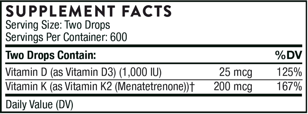 Vitamin D + K2 Liquid