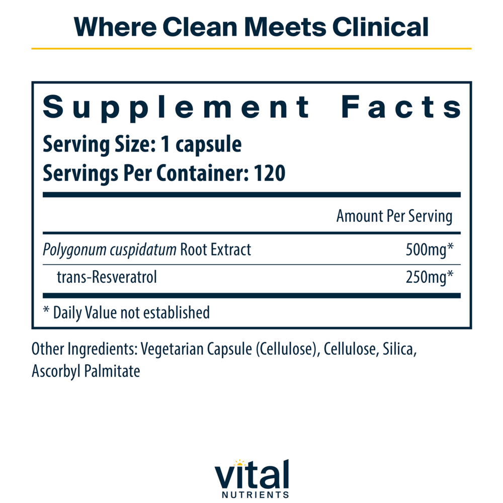 Resveratrol 500mg (California Only)