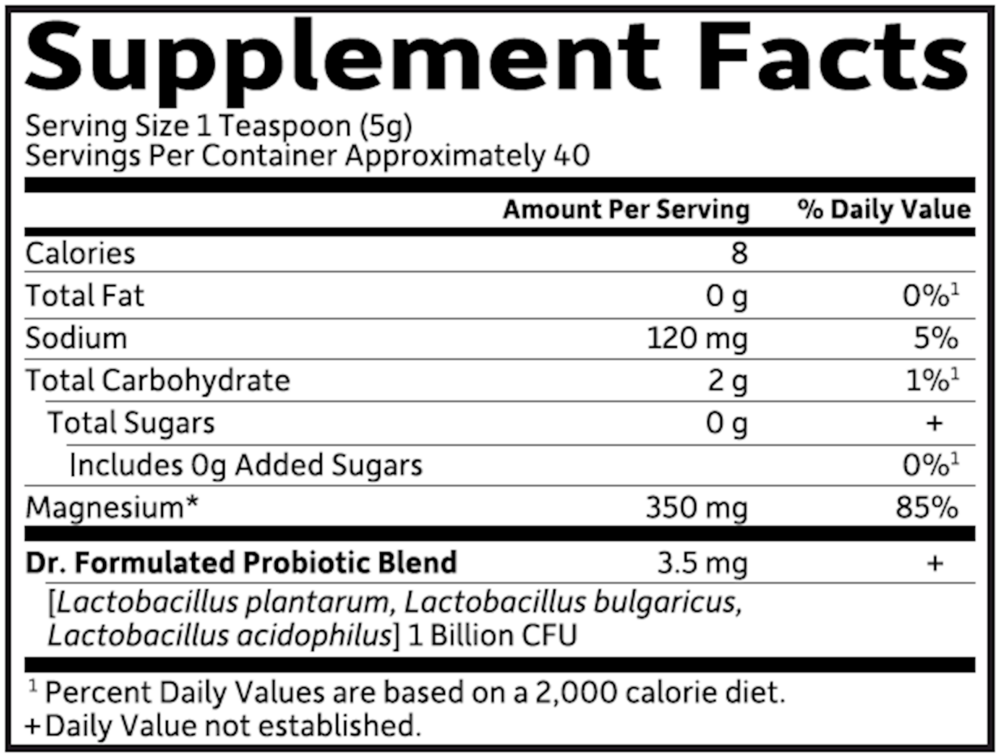 Dr. Formulated Whole Food Magnesium Raspberry-Lemon