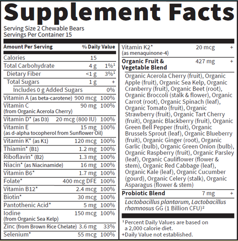 Vitamin Code Kids Chewable