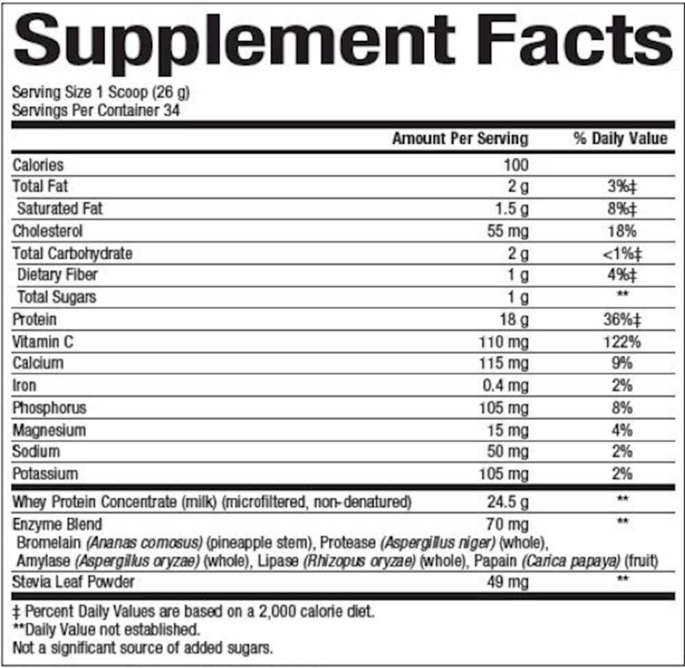 Whey Factors Protein Powder - French Vanilla