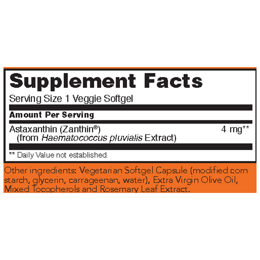 Astaxanthin 4mg Veggie Softgel