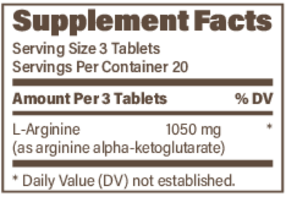 Sustained Release L-Arginine 350mg