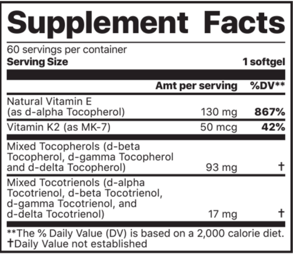 Vitamin K2 + E Complex