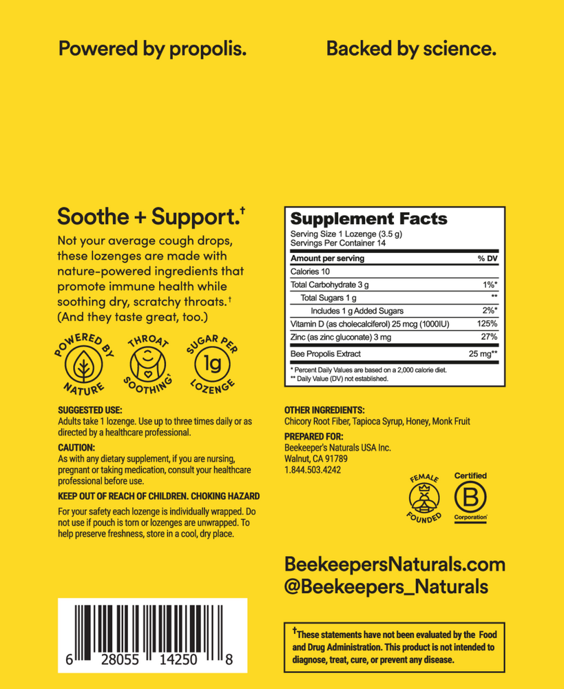 B. Soothed Honey Lozenges