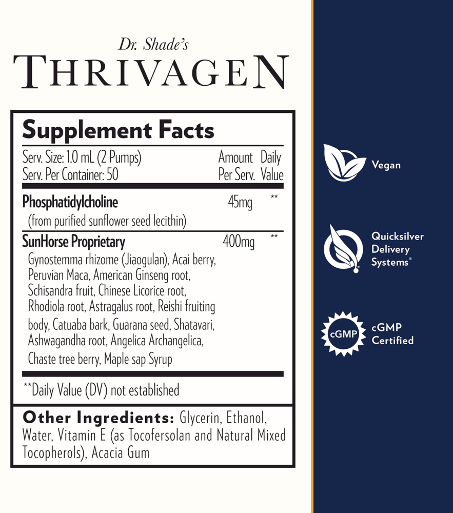 Thrivagen, Liposomal Adaptogenic Elixir