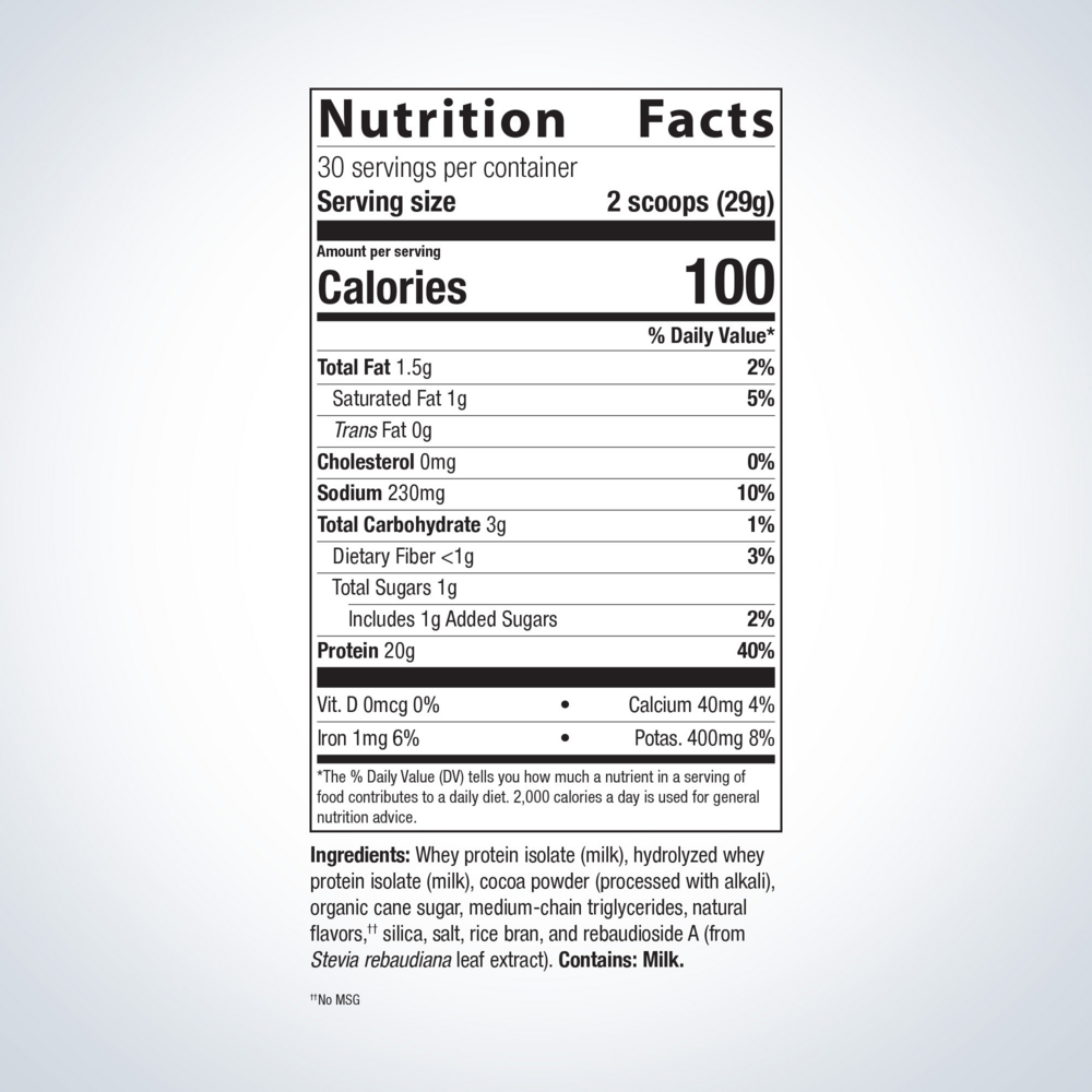 Perfect Protein® Whey, Chocolate (California Only)