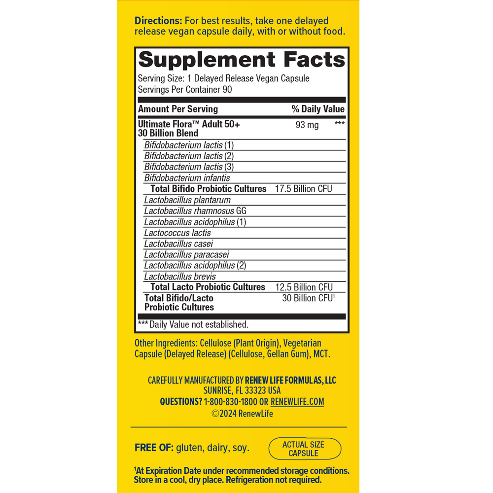Ultimate Flora Adult 50+ 30 Billion