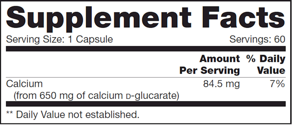 Calcium d-Glucarate SAP