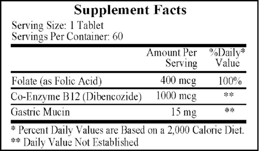 Dibencozide (B12 Coenzyme/Folic Acid)