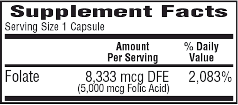 Folic Acid 5mg